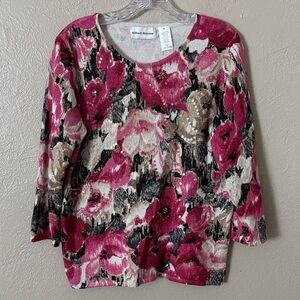 Alfred Dunner Women’s Floral Top Medium